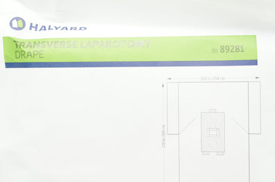 Halyard 89281 Transverse Laparotomy Drape Level 4, 100 x 72 x 120inch